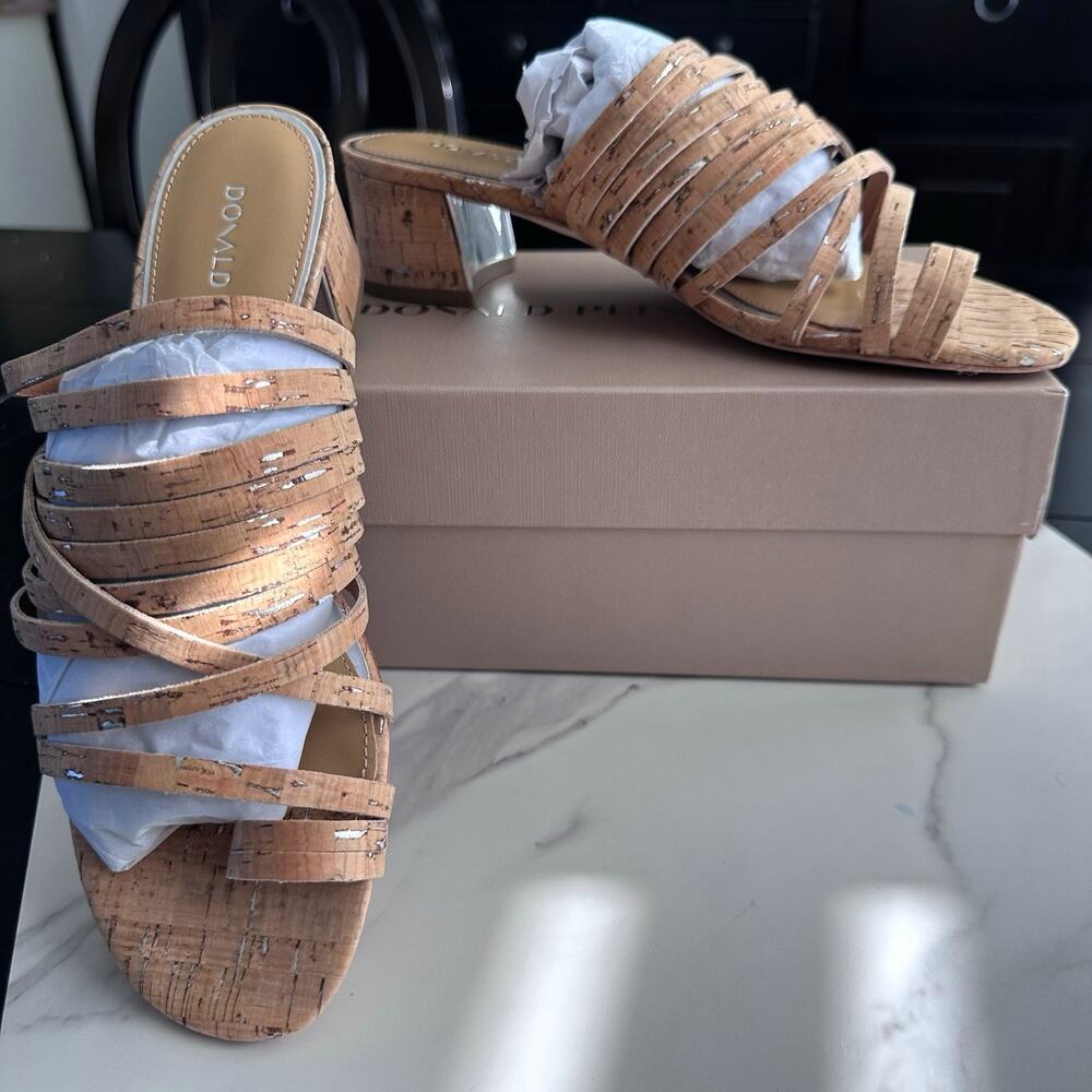 Donald Pliner Women's Strappy Slip On High Heel Sandals Size 9.5 M (MSRP $198) - Picture 4 of 7